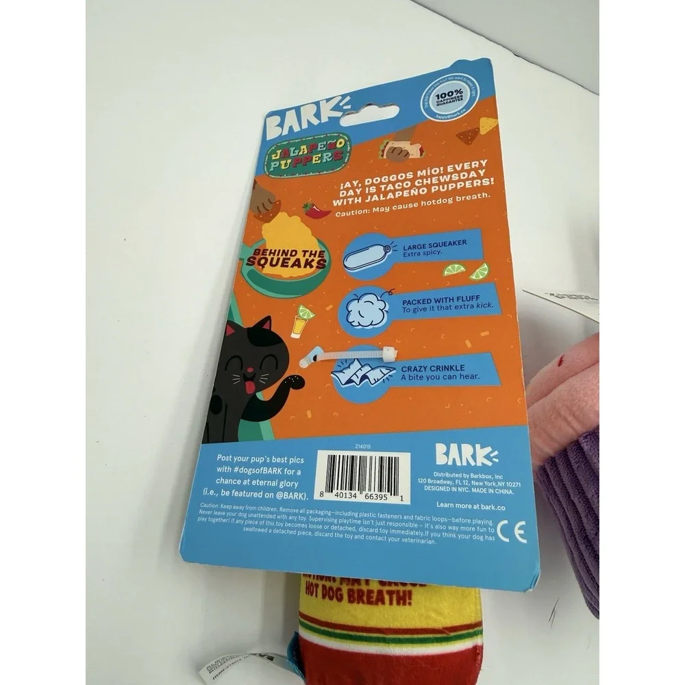 Lot Of 3 Bark Box Dog Toys‎ Med-L- New